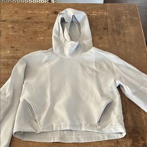 Lululemon Light Blue/Gray Hooded Sweatshirt
